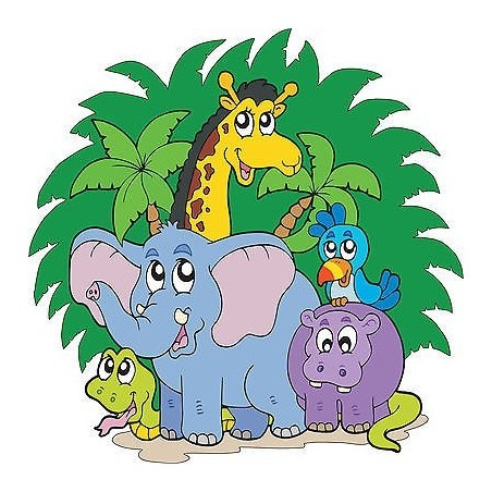 Stickers enfant Animaux de la jungle