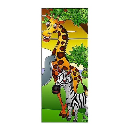 Sticker enfant porte Animaux Girafe