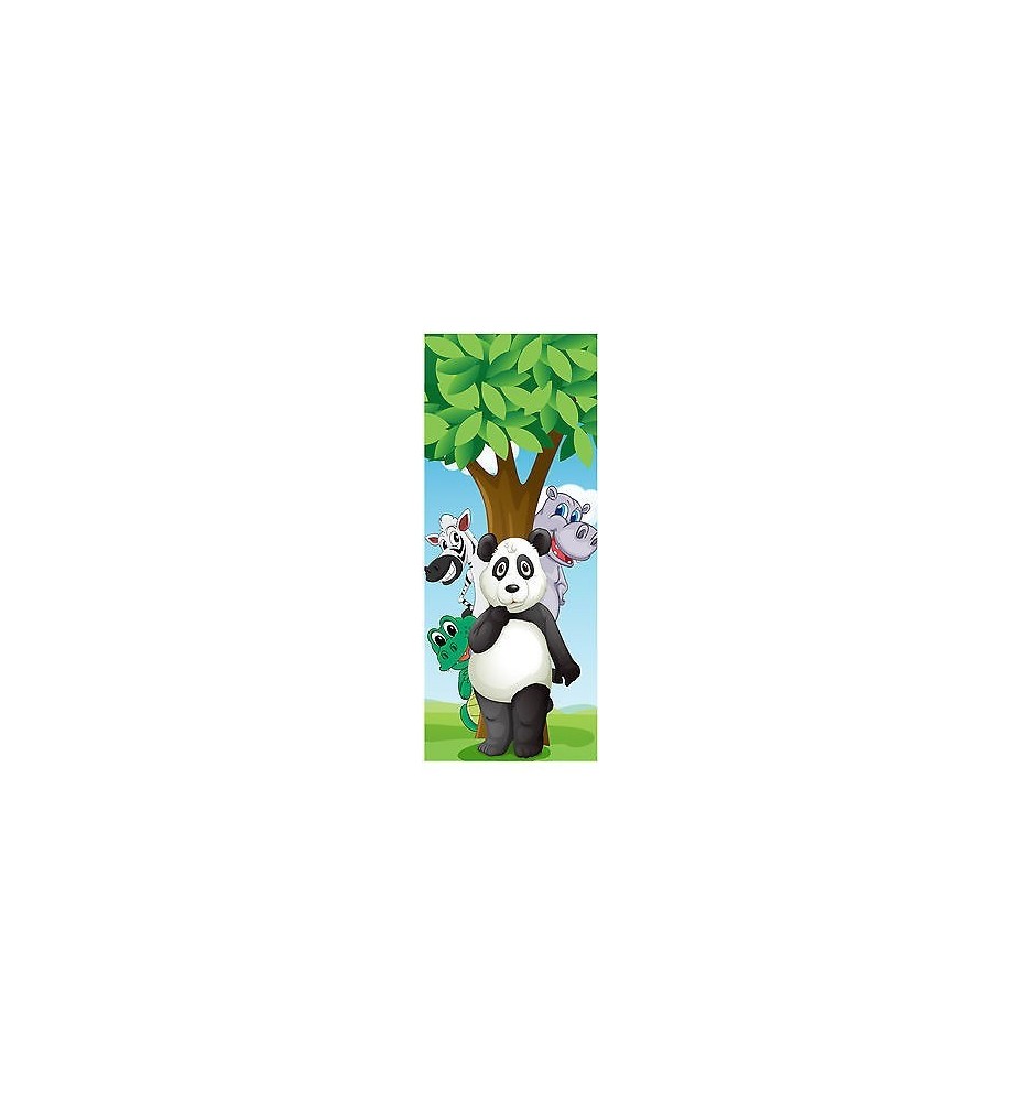 Sticker enfant porte Animaux Panda