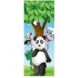Sticker enfant porte Animaux Panda
